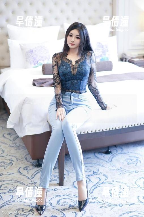 YouMi尤蜜荟 - 心妍小公主泳衣美图，仿佛在说‘看我多惹人爱’！
